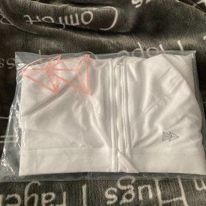 ZIP FRONT PLUS SIZE SPORTS BRA